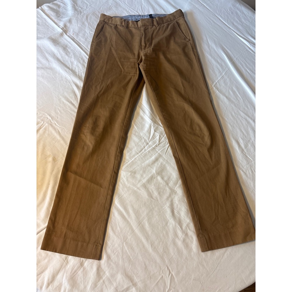 J.crew Chino Pants Mens 32x34  Brown Urban Straight Leg Stretch Twill Casual